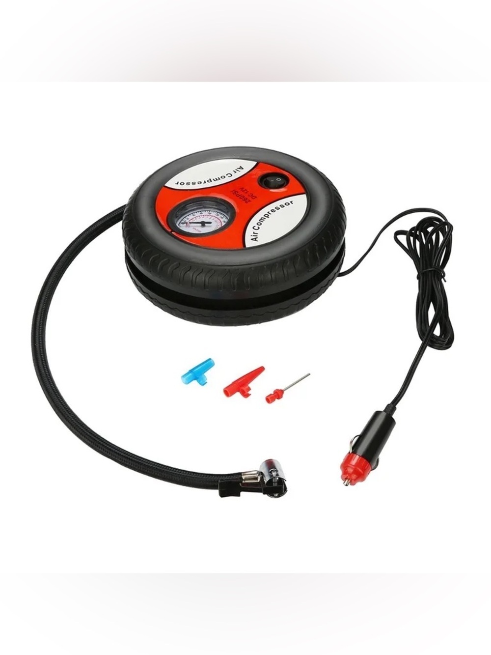 Car Safety Kit with Air Compress & Jumper Cables (NWT)